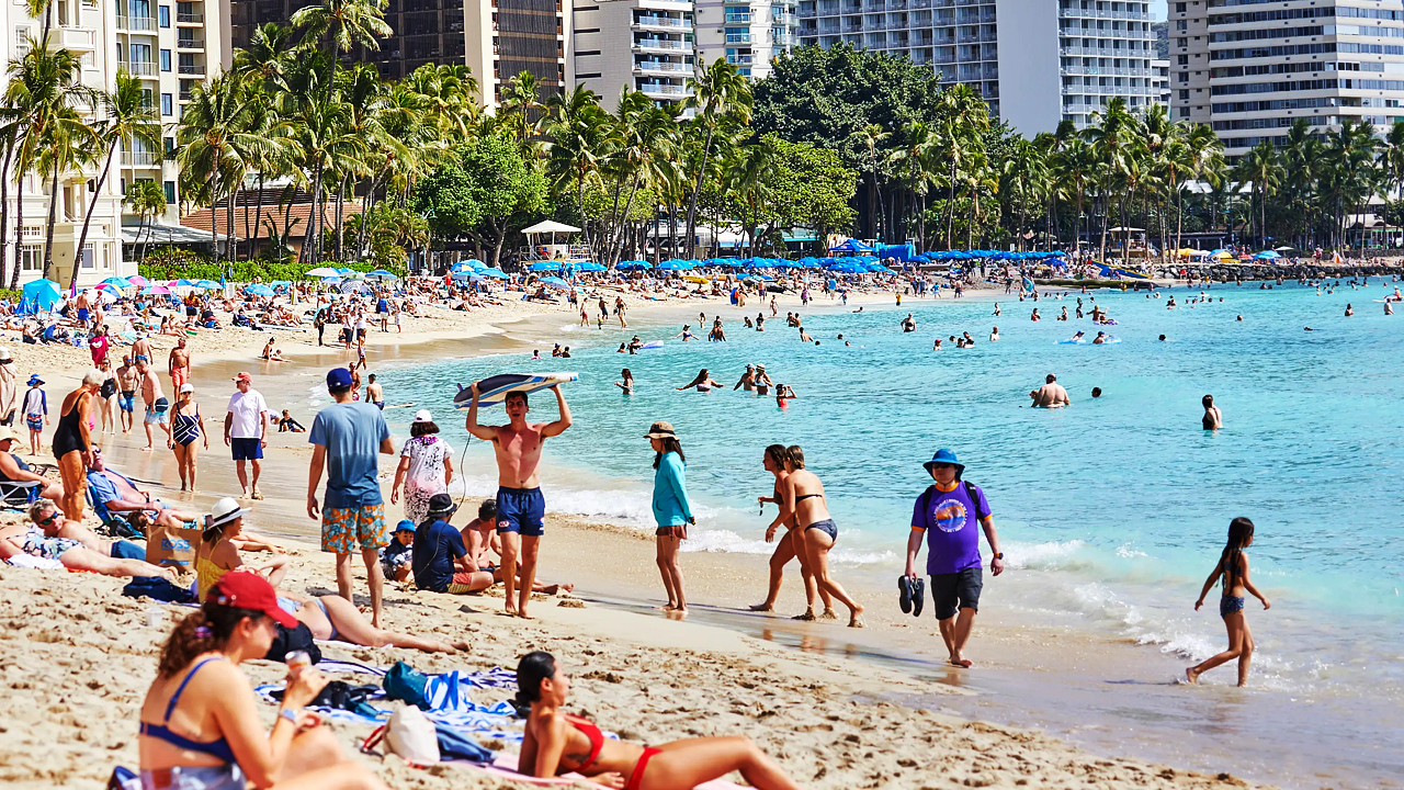 하와이 호놀룰루 해변